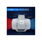 BLAUBERG TURBO 250 Turbo Mixed Flow in Line Extractor Fan 250 mm (8)